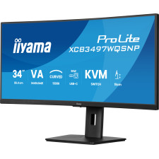 iiyama ProLite XCB3497WQSNP-B1 monitor de ecrã 86,4 cm (34") 3440 x 1440 pixels UltraWide Quad HD LED Preto