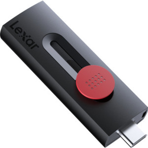 Lexar JumpDrive Dual Drive D300 unidade de memória USB 256 GB USB Type-A   USB Type-C 3.2 Gen 1 (3.1 Gen 1) Preto