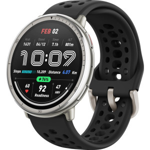 Amazfit Active 2 3,35 cm (1.32") AMOLED Digital 466 x 466 pixels Ecrã táctil Prateado GPS
