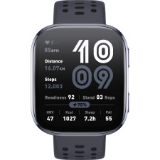 Amazfit Bip 6 Black 5 cm (1.97") AMOLED Digital 390 x 450 pixels Ecrã táctil Preto GPS