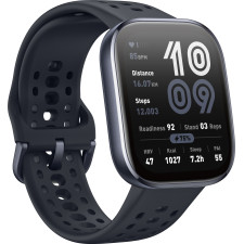 Amazfit Bip 6 Black 5 cm (1.97") AMOLED Digital 390 x 450 pixels Ecrã táctil Preto GPS