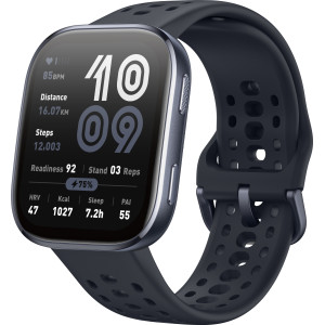 Amazfit Bip 6 Black 5 cm (1.97") AMOLED Digital 390 x 450 pixels Ecrã táctil Preto GPS