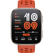 Amazfit Bip 6 Red 5 cm (1.97") AMOLED Digital 390 x 450 pixels Ecrã táctil Dourado GPS