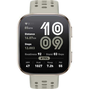 Amazfit Bip 6 Stone 5 cm (1.97") AMOLED Digital 390 x 450 pixels Ecrã táctil Dourado GPS