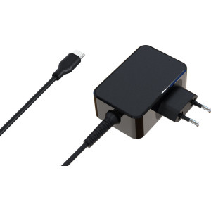 LC-Power LC-NB-GAN-65-C carregador de dispositivos móveis Computador portátil Preto AC Interior