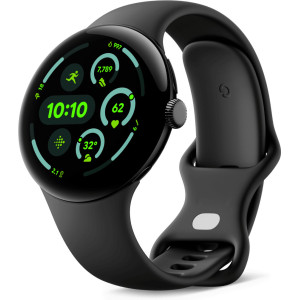 Google Pixel Watch 3 AMOLED 45 mm Digital Ecrã táctil 4G Preto Wi-Fi GPS