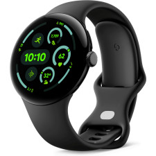 Google Pixel Watch 3 AMOLED 45 mm Digital Ecrã táctil 4G Preto Wi-Fi GPS