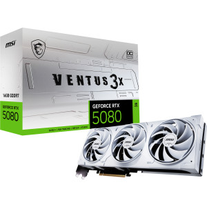 MSI VENTUS GEFORCE RTX 5080 16G 3X OC WHITE placa de vídeo NVIDIA 16 GB GDDR7