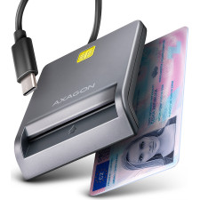 Axagon CRE-SM3TC leitor de cartões USB 2.0 Type-C Cinzento