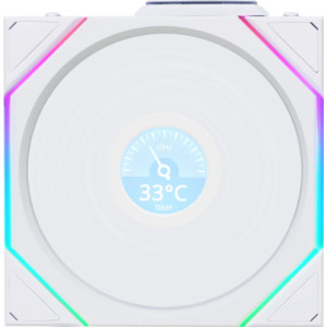Lian Li Uni Fan TL120 LCD Reverse Blade Wireless Caixa de computador Ventoinha 12 cm Branco 1 unidade(s)