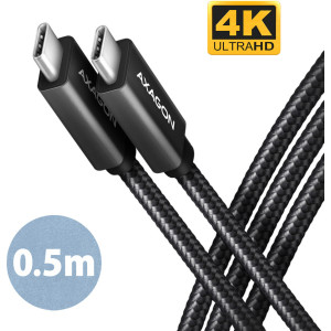 Axagon BUCM32-CM05AB cabo USB USB 3.2 Gen 2x2 0,5 m USB C Preto