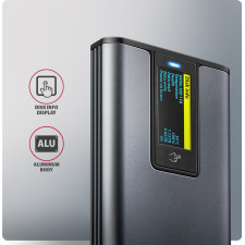 Axagon EEM2-SD2 Caixa para Discos Rígidos Compartimento SSD Cinzento M.2