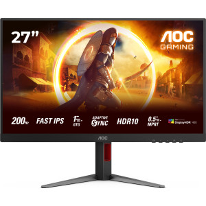 AOC 27G4HA monitor de ecrã 68,6 cm (27") 1920 x 1080 pixels Full HD LED Preto, Vermelho