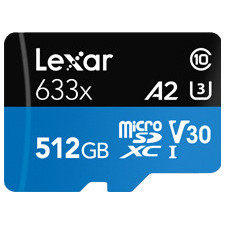 Lexar 633x 512 GB MicroSDXC UHS-I Classe 10