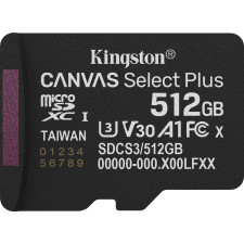 Kingston Technology Canvas Select Plus Gen3 512 GB MicroSDXC UHS-I Classe 10