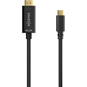 AISENS A109-0624 adaptador de cabo de vídeo 1,8 m USB Type-C HDMI Type A (Standard) Preto