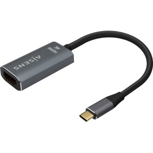 AISENS A109-0683 adaptador de cabo de vídeo 0,15 m USB Type-C HDMI Type A (Standard) Cinzento