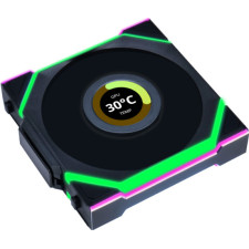 Lian Li UNI FAN SL Wireless LCD 120 Caixa de computador Ventoinha 12 cm Preto 3 unidade(s)