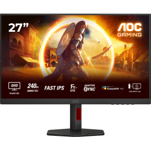 AOC G4 Q27G4ZR monitor de ecrã 68,6 cm (27") 2560 x 1440 pixels Quad HD LED Preto, Vermelho