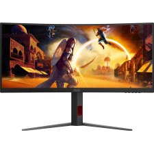 AOC G4 CU34G4Z monitor de ecrã 86,4 cm (34") 3440 x 1440 pixels Wide Quad HD LED Preto, Vermelho