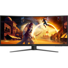 AOC G4 CU34G4Z monitor de ecrã 86,4 cm (34") 3440 x 1440 pixels Wide Quad HD LED Preto, Vermelho