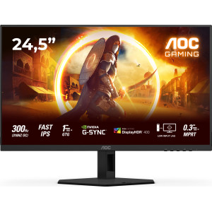 AOC G4 25G4SRE monitor de ecrã 62,2 cm (24.5") 1920 x 1080 pixels Full HD LED Preto, Vermelho