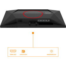 AOC G4 25G4SRE monitor de ecrã 62,2 cm (24.5") 1920 x 1080 pixels Full HD LED Preto, Vermelho