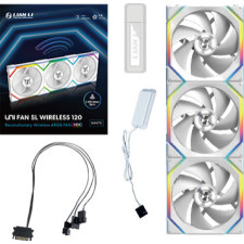 Lian Li UNI FAN SL Wireless 120 Caixa de computador Ventoinha 12 cm Branco 3 unidade(s)