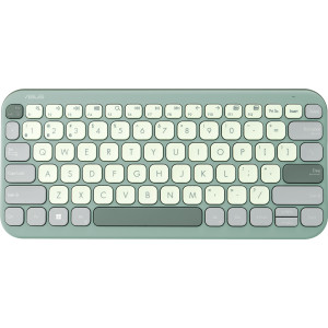 ASUS KW100 KEYBOARD GN UI 80 teclado Casa Bluetooth Verde, Café com leite