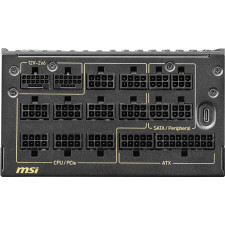 MSI MEG Ai1600T PCIE5 fonte de alimentação 1600 W 24-pin ATX ATX Preto