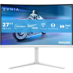 Philips Evnia 5000 27M2C5501 00 monitor de ecrã 68,6 cm (27") 2560 x 1440 pixels Quad HD LCD Branco