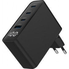 Gembird TA-UC-PDQC100LCD-01-BK carregador de dispositivos móveis Computador portátil, Smartphone Preto AC Carregamento rápido