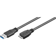 Ewent EC1015 cabo USB USB 3.2 Gen 1 (3.1 Gen 1) 1 m USB A Micro-USB B Preto