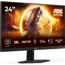 AOC G4 24G4HRE monitor de ecrã 60,5 cm (23.8") 1920 x 1080 pixels Full HD LED Preto, Vermelho