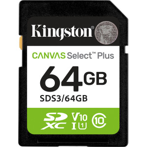 Kingston Technology Canvas Select Plus Gen3 64 GB SD UHS-I Classe 10