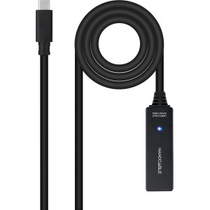 Nanocable 10.01.1311 cabo USB USB 3.2 Gen 1 (3.1 Gen 1) 5 m USB C Preto