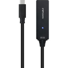 Nanocable 10.01.1311 cabo USB USB 3.2 Gen 1 (3.1 Gen 1) 5 m USB C Preto