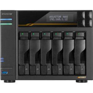 Asustor LOCKERSTOR 6 Gen3 (AS6806T) NAS PC AMD Ryzen V3C14 16 GB DDR5 ADM Preto