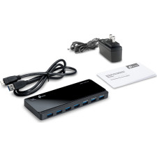 TP-Link UH700 hub de interface USB 3.2 Gen 1 (3.1 Gen 1) Micro-B 5000 Mbit s Preto