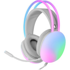 Mars Gaming MHGLOWP auscultador Auscultadores Com fios Fita de cabeça Jogos USB Type-A Rosa