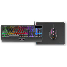 Mars Gaming MCP124 teclado Rato incluído Jogos USB QWERTY Português Preto
