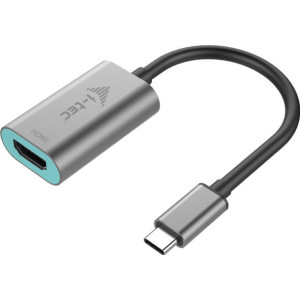 i-tec Metal C31METALHDMI60HZ adaptador de cabo de vídeo 0,15 m USB Type-C HDMI Cinzento, Turquesa
