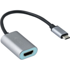 i-tec Metal C31METALHDMI60HZ adaptador de cabo de vídeo 0,15 m USB Type-C HDMI Cinzento, Turquesa
