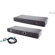 i-tec CADUALHDMIDOCKPD base & duplicador de portas Com fios USB 3.2 Gen 1 (3.1 Gen 1) Type-C Preto