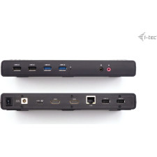 i-tec CADUALHDMIDOCKPD base & duplicador de portas Com fios USB 3.2 Gen 1 (3.1 Gen 1) Type-C Preto