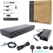 i-tec CADUALHDMIDOCKPD base & duplicador de portas Com fios USB 3.2 Gen 1 (3.1 Gen 1) Type-C Preto