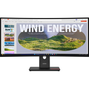 Lenovo ThinkVision T34WD-40 LED display 86,4 cm (34") 3440 x 1440 pixels Wide Quad HD Preto