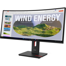 Lenovo ThinkVision T34WD-40 LED display 86,4 cm (34") 3440 x 1440 pixels Wide Quad HD Preto