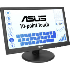 ASUS Touch VT169HE monitor de ecrã 39,6 cm (15.6") 1920 x 1080 pixels Full HD LED Ecrã táctil Tampo de mesa Preto