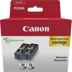 Canon 1511B025 tinteiro 2 unidade(s) Original Preto, Ciano, Magenta, Amarelo